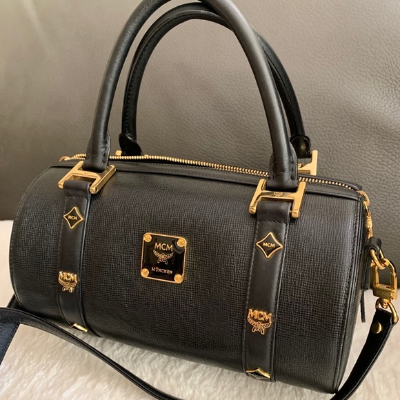 ‼️sold‼️MCM Studded Black leather Papillon - Picture 2 of 15